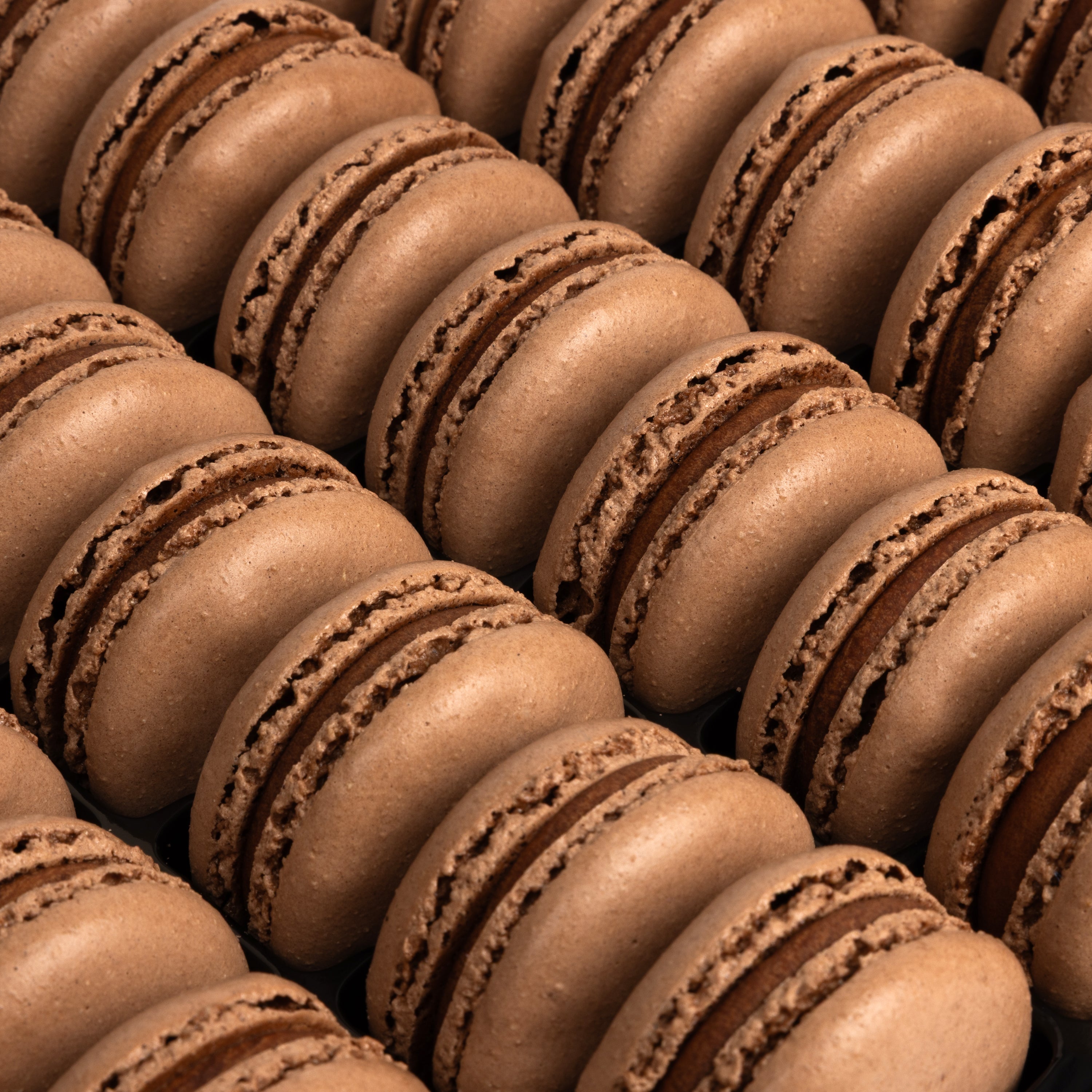 Dark Chocolate Macarons