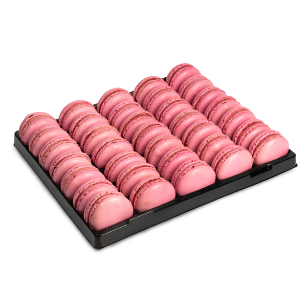 Raspberry Rose Macarons